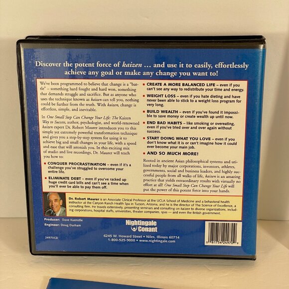 The Kaizen Way  To Success 8 CD Audio Book One Small Step Can Change Your Life B - Picture 2 of 13